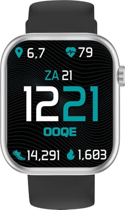 OOQE WATCH PRO 7 - Smartwatch Heren en Dames | Zwart / Zilver — thumbnail 2