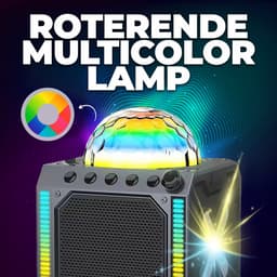 Denver Karaoke Set Kinderen & Volwassenen - Discolichten - Bluetooth - Incl. Microfoon - Speaker Party Box - Partybox - BTM618 — thumbnail 2