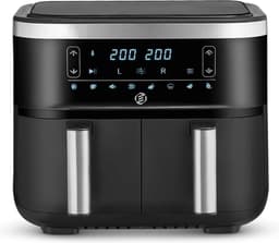 Equivera Dubbele Airfryer - Dubbele Mand - Dual Cook - Heteluchtfriteuse - Verschillende Programma's - Dual Zone - Mega — thumbnail 1