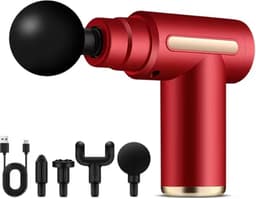 Rode massage gun - Massage apparaat - inc. 4 massage opzetten - draadloos - 3200 tpm - Diepe spierontspanning — thumbnail 1