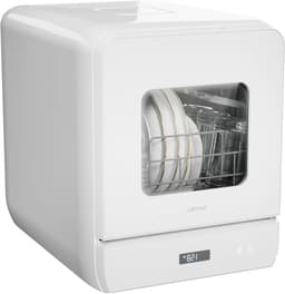 Draagbare vaatwasser - Compacte tafelmodel - Snel servies reinigen - Energiezuinig en stil - 5 couverts - Wit — thumbnail 1