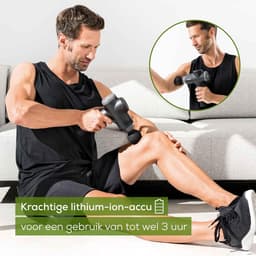 Thijox - Massage Gun, massagepistool met 6 opzetstukken en 4 intensiteitsniveaus voor spiermassage, ideaal voor activering en regeneratie van alle spi — thumbnail 3