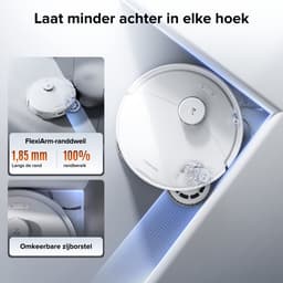 Roborock Qrevo 2 Pro Set-Robotstofzuiger-FlexiArm-technologie-25000 Pa-dubbel anti-klitsysteem-Intensieve tapijtreiniging 15 mm Dweilverhoging-Drogen met 45°C hete lucht en zelfreiniging op 75°C-Roborock SmartPlan 3.0-Reactive Tech obstakelvermijding — thumbnail 3
