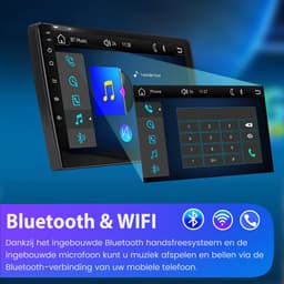 Cestovet LINUX Autoradio - Geschikt Voor Toyota Aygo/PEUGEOT 107/Citroen C1 2005-2014 - Draadloos Apple Carplay & Android Auto -FM RDS USB — thumbnail 3