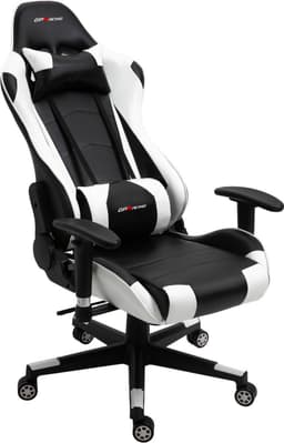 GPRacing Pro - Game Stoel - Gaming Stoel - Ergonomische Bureaustoel - Gamestoel - Verstelbaar - Gaming Chair - Wit — thumbnail 4