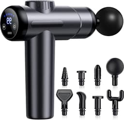 Massagepistool - Spierontspanning Apparaat - Spierherstel Bevorderen - 99 standen LCD Touchscreen - 165 cm hoog - Grijs — thumbnail 1