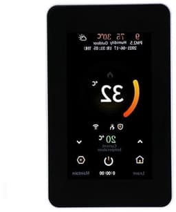 Digitale Thermostaat - Slimme Regelaar Vloerverwarming - Energie Besparen - Met CO2 Sensor - 60 mm Montagegat - Wit — thumbnail 1