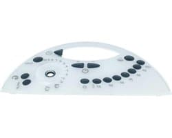 Bedieningspaneel Deksel - Voorpaneel Keukenmachine - Reparatie Keukenmachine - Compleet met Knoppen - 26.5 cm - Wit Zwart Grijs
