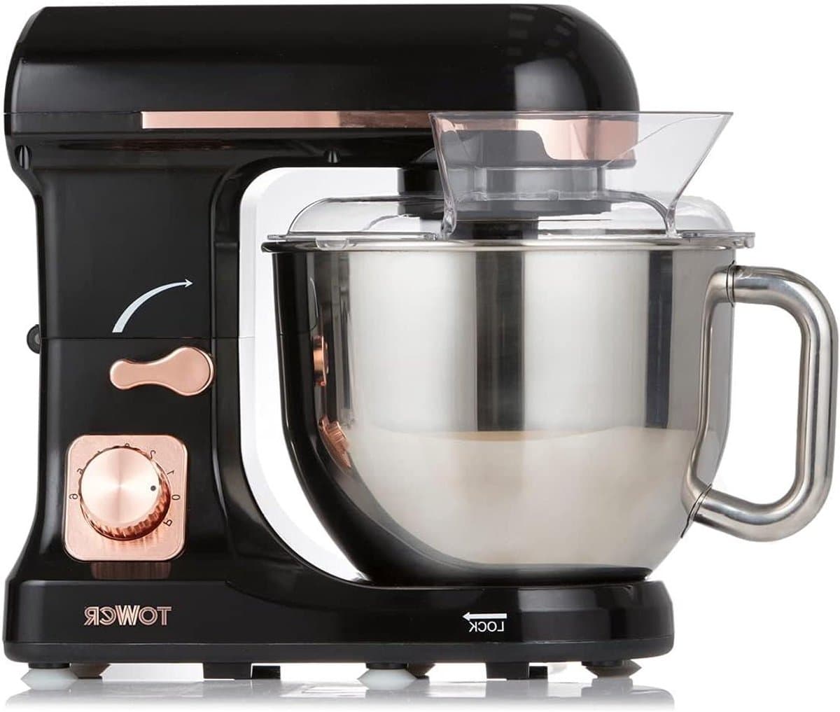 Standmixer - Keukenmachine Mixer - Bakken en Maken - Planetaire Mengactie - 5 Liter - Rozengoud — afbeelding 1