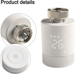 Slimme Thermostaat - Radiator Klep - Energie Besparen - App Bediening - 88x54mm - Wit — thumbnail 3