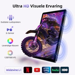 SnelShoppen - Tablet 10 Inch Android 15 met Hoes, Unisoc T30 Quad-Core, 18 GB RAM, 128 GB ROM, 1 TB TF, HD IPS-Scherm, 5MP + 8MP Camera, 6000 mAh, WiF — thumbnail 4