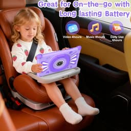 SnelShoppen - Ascrecem Kids Tablet 7 Inch Android 15 Kinder Tablet met 2.4G+5G WiFi6 Penta Core 6GB RAM 32GB ROM Kindertablet Dubbele Camera 128GB Uit — thumbnail 5