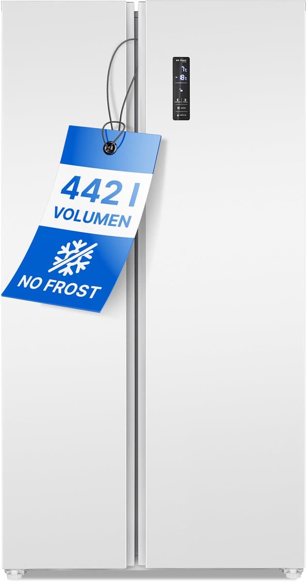 Bomann SBS 7344 - Amerikaanse Koelkast - Side-by-Side - 442 Liter - Total No Frost - Wit — afbeelding 1