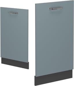 Vaatwasserfrontpaneel - Paneel Vaatwasser - Keuken Integratie - Volledig Geïntegreerd - 45 cm - Blauw-grijs — thumbnail 5