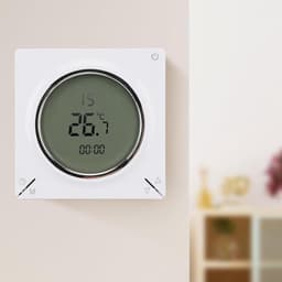 Slimme Elektrische Thermostaat - Digitale Kamerthermostaat - Energie Besparen - LCD Scherm met Geheugen - 16A Laadvermogen - Wit — thumbnail 3