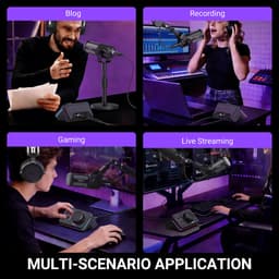 FIFINE SC9 - Zwart - Streaming Deck - DJ Mixer - Gaming Mixer - Podcast / Stream / Gaming - XLR Aansluiting - Line-in - Voice Changer — thumbnail 5