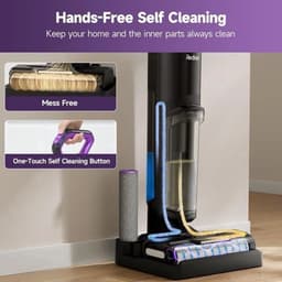 Draadloze Nat & Droog Stofzuiger – 3-In-1 Schoonmaakmachine – Stofzuiger Mop Reiniger – Zelfreinigend Systeem – 45 Min Batterijduur – Rand- En Hoekreiniging — thumbnail 3