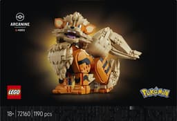 LEGO Pokémon - Arcanine Pokémon Dieren Figuur Bouwpakket voor Volwassenen en Woondecoratie - 72160 — thumbnail 1