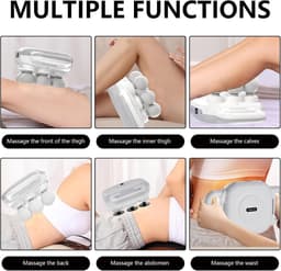 Massagepistool, 6-delige diepe weefselmassager - 1500 mAh - 18 massagekoppen - pijnverlichting voor spieren - ShopVlot — thumbnail 5