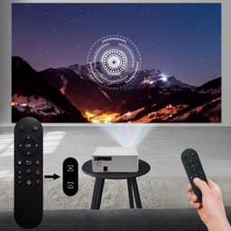 Alincoo - E700 - Beamer - Projector Beamer - Mini Meamer - 4k - Full HD 1080P - 1920x1080dpi - Automatische focus - 5G - met WiFi - 28000 Lumens - Wit — thumbnail 3