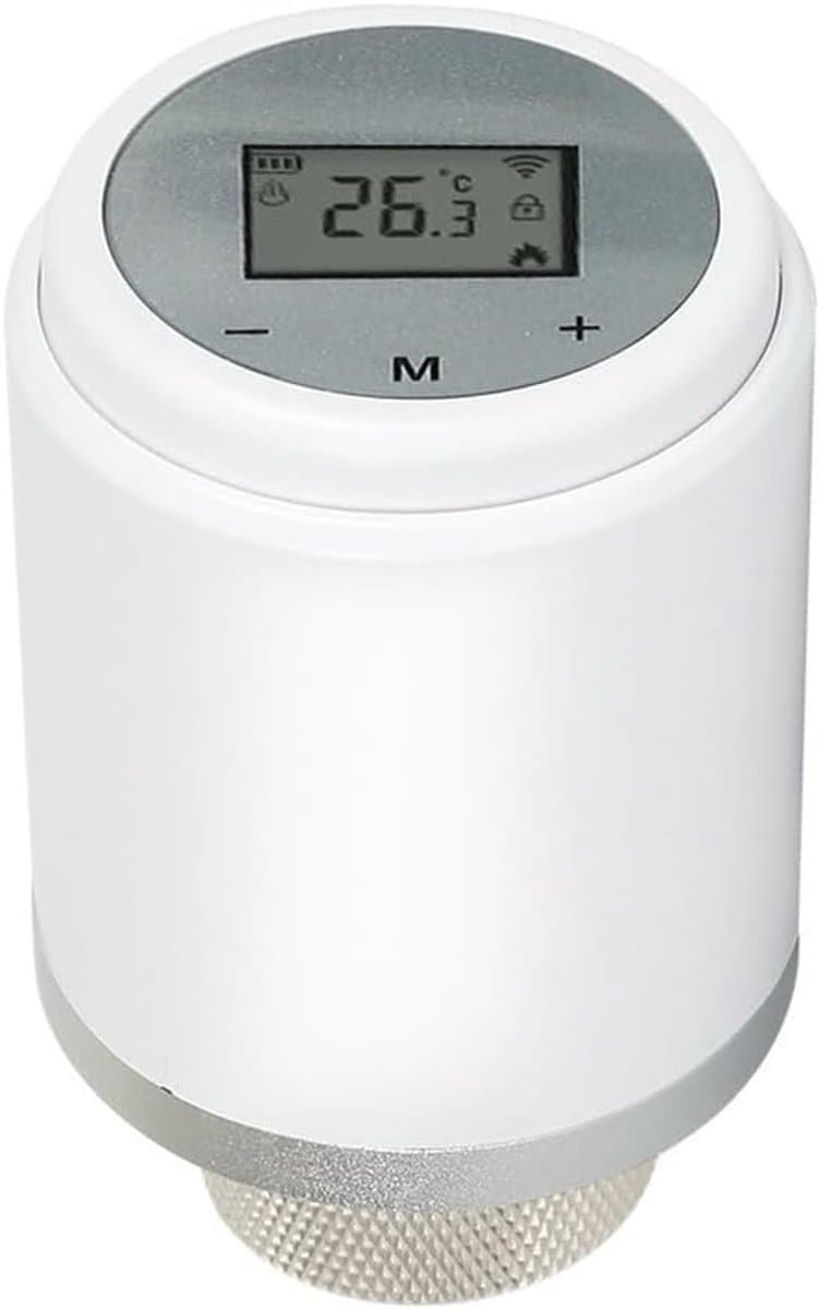 Thermostatische Radiator Klep - Slimme Verwarmingsregelaar - Energie Besparen - Wekelijkse Programmering - 171 Gram - Wit — afbeelding 1