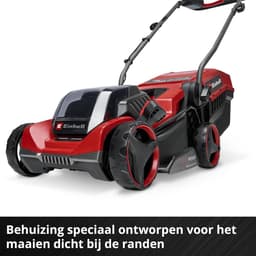 Accu Grasmaaier - Draadloze Grasmaaier - Gazon Onderhouden - Randmaaien Functie - 32 cm Maaibreedte - rood — thumbnail 3