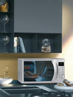 Magnetron met grill - Compacte oven - Snel maaltijden bereiden - Digitale bediening - 20 liter inhoud - Roestvrij staal — thumbnail 2