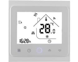 Slimme Thermostaat - WIFI Thermostaat - Verwarming Regelen - Wekelijks Programmeerbaar - 95-240V - Wit
