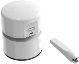 Mini tafelstofzuiger USB oplaadbaar, 360° draaibaar, 120 minuten gebruiksduur met automatische uitschakeling, compacte bureaustofzuiger voor school kantoor thuis, Wit — thumbnail 1
