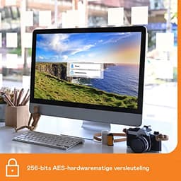 Externe Harde Schijf - Opslagapparaat Data - Bestanden Opslaan - Wachtwoordbeveiliging Hardware - 18 TB - Zwart — thumbnail 4