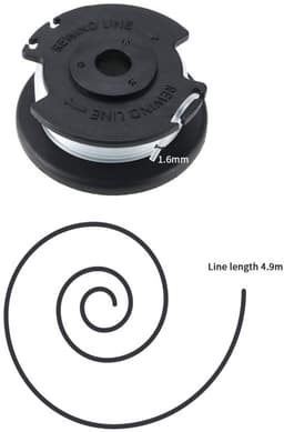 Spool Line Vervangend - 3x Grasmaaier Spoel - 4,9 m Lengte - 1,6 mm Diameter - Duurzaam Nylon/ABS - Eenvoudig te Installeren - Grasmaaierlijn — thumbnail 2
