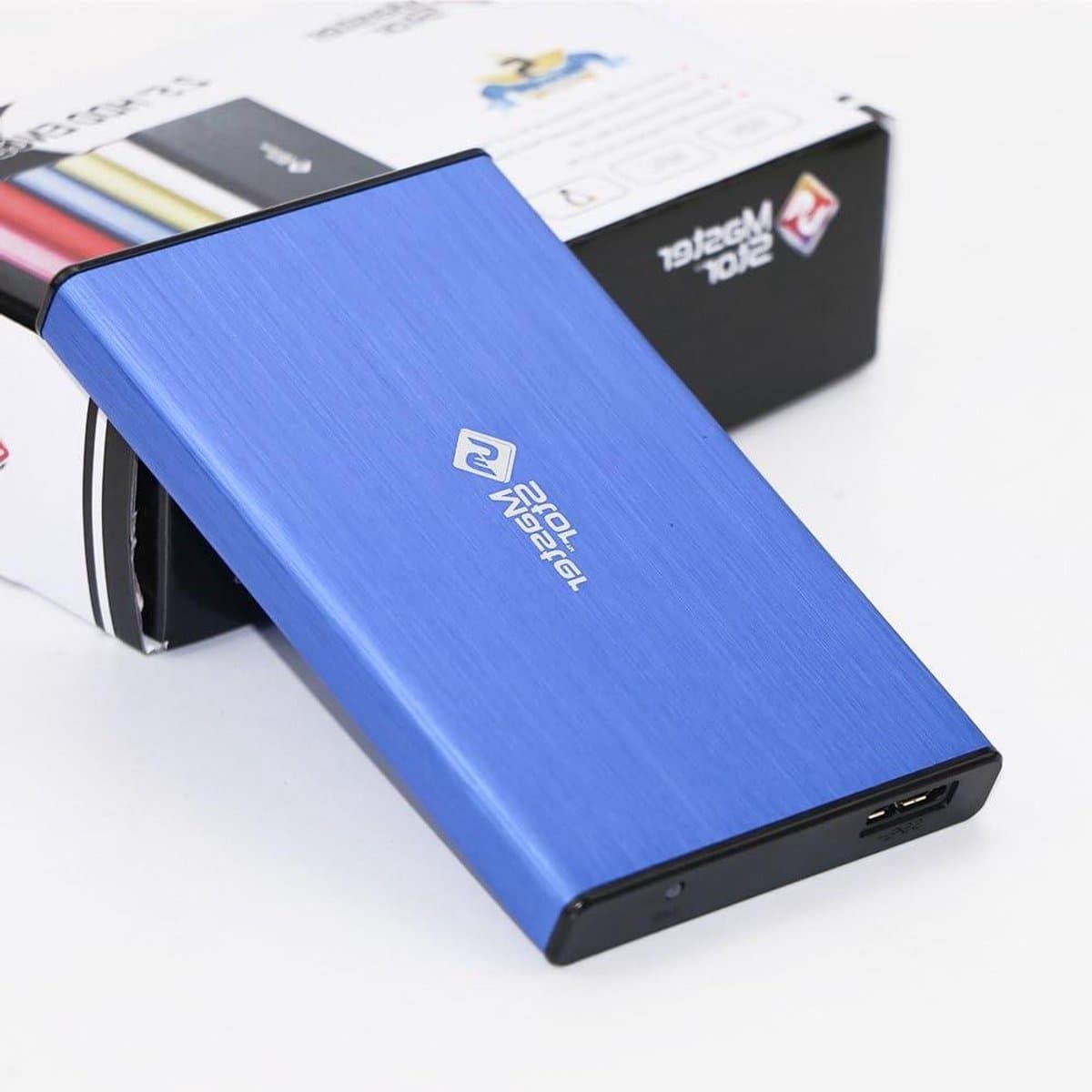 Externe Harde Schijf - Draagbare Opslag - Bestanden Opslaan - Super-Speed USB 3.0 - 1 TB - Blauw — afbeelding 1