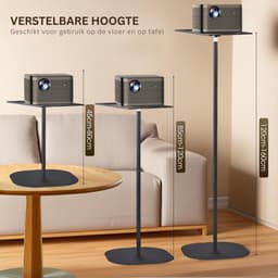 CLVP® Projector Statief – Beamer Statief Met Laptop Verdieping – Verstelbaar Standaard — thumbnail 4