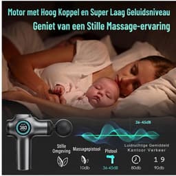 SP® Massage Gun – Stil, Draagbaar Massagepistool – Perfect voor Rug, Nek, Benen, Sport en Thuis – Zwart – 17cm x 13cm x 5cm — thumbnail 5
