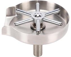 Glazenspoeler Aanrecht - Flessenwasmachine Beker - Snelle Reiniging - 360 Graden Spray - 115 mm Opening - Zilver