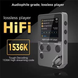 KZQ MP3-speler HiFi muziekspeler Bluetooth 5.0 lossless audio digitaal met scherm 16GB intern USB-C draagbaar high resolution geluid grijs — thumbnail 2