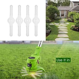 Grasmaaier Mesjes - Trimmer Bladen - Tuin Onderhoud - Zelfnivellerend - 100 stuks - Wit — thumbnail 2
