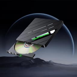 Externe Schijfstation - Dvd Brander Reader - Data Overzetten - Met Kaartlezer - 15.5 cm - Zwart — thumbnail 2