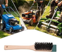 Maaier Dek Schraper - Reinigingsborstel Tuin - Onderhoud Gazon - Geïntegreerd Schrapergereedschap - 31 cm - Meerkleurig — thumbnail 5