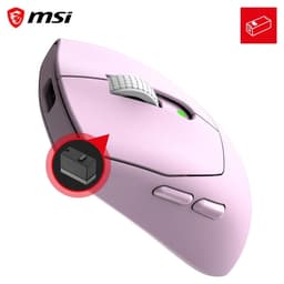 MSI FORGE GM340 WIRELESS VIOLET – Gamingmuis – Draadloos RF - Bluetooth – Optisch – 12.000 DPI — thumbnail 1