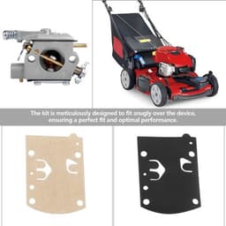 Carburettorkit 1 Set - Compatibel met Walbro/Husqvarna - Kunststof/Papier/IJzer - Flexibel Membraan - Grasmaaier/Kettingzaag - Carburateurkit — thumbnail 3