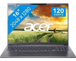 Acer Aspire 16 AI A16-52M-79S1 Copilot+ PC Intel Core Ultra 7 256V Laptop 40,6 cm (16") WUXGA+ 16 GB LPDDR5x-SDRAM 1 TB SSD Wi-Fi 7 (802.11be) Windows 11 Home Grijs