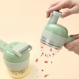 Draadloze Keukenmachine - Groentehakker Hakmolen - Snel Ingrediënten Snijden - Ergonomisch Zacht Handvat - 200 ml - Zwart — thumbnail 3