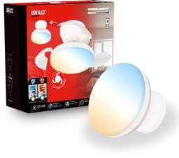 BRILONER Raven - Plafondventilator met verlichting - LED plafondlamp met ventilator - ventilator lamp zomer- en wintermodus - dimbaar - CCT - Ø44cm - wit — thumbnail 1