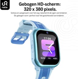 Ralio R5 Plus Smartwatch kinderen 4G met HD Camera - gps horloge kind met simkaart - 1.83 Inch HD Curved Display - GPS Tracker - Videobellen - SOS Noodoproep - Voor Jongens en Meisjes - Roze/Zwart/Blauw — thumbnail 5
