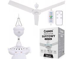 Cronos FC11-90 - Plafondventilator - Ø 90 cm - Met afstandsbediening - Wit