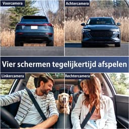 SOGIOL Dashcam Auto - 4 Lenzen (Voor, Achter, Links, Rechts) - 1080P Full HD -Incl. 64GB SD-Kaart - WiFi & GPS - Nachtzicht - G-Sensor - Parkeerbewaking - 3,16 Inch met App — thumbnail 5