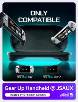 JSAUX Slim Carrying Case voor ROG Xbox Ally X & ROG Xbox Ally - Ultradunne Beschermhoes - Zwart - BG0135 — thumbnail 3