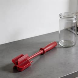 Gehaktmenger - Vleesvermaler - Maaltijdvoorbereiding - Antiaanbaklaag - 28 cm - Rood — thumbnail 3