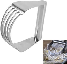 SnelShoppen - RVS Deegmixer, Zware Deegsnijder & Mixer Blender met Premium RVS Messen, Handzaam voor Maken van Taart, Muffins, Groenten en Meer, Inclu — thumbnail 2